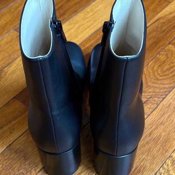 NWOT Loewe Terra Black Leather Ankle Boots | Designer Heels - Picture 3 of 7